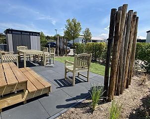 Veranda of VZ804 Holiday Chalet Arend 1833 Renesse in Schouwen-Duiveland