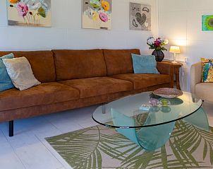 Comfortable sitting area in Huisje in Renesse, a vacation home in green Schouwen-Duiveland.