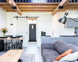 Moderne keuken in Vakantiehuis in Noordwelle, Zeeland.