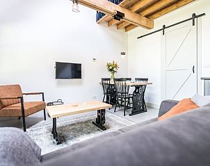 Tweepersoons slaapkamer in Vakantiehuis in Noordwelle, Zeeland.