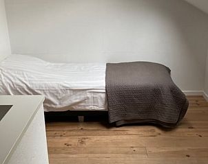 Gezellige eenpersoons slaapkamer in Vakantiehuisje in Koudekerke, Walcheren, Zeeland.