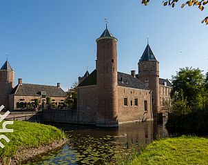 Panoramisch uitzicht op kustlijn nabij vakantiehuis ZE367, Oostkapelle.