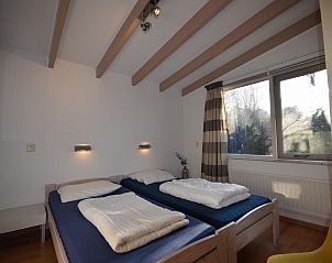 Tweepersoons slaapkamer in VZ2310 Vakantiebungalow in Oostkapelle, Walcheren.