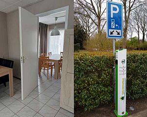 Interieur van ZE319 vakantiehuis Oostkapelle Walcheren met toegang tot eetkamer