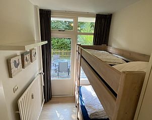 Kindvriendelijke slaapkamer met stapelbed in VZ069 Vakantieappartement Oostkapelle, Walcheren.