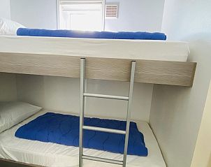 Stapelbed in kinderkamer van VZ848 Chalet Oostkapelle, Zeeland.