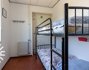 Slaapkamer met stapelbed in vakantiehuis ZE187, Oostkapelle, Walcheren, ideaal voor kinderen.