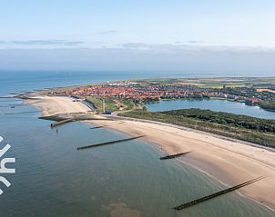 Spacious terrace of vacation home ZE926 in Westkapelle, Zeeland.