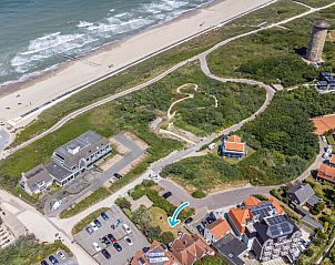 Slaapkamer met eenpersoonsbed in vakantiehuis ZE082, Domburg, Walcheren, Zeeland.