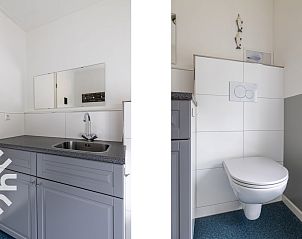 Luchtfoto van vakantiehuis ZE257 in Aagtekerke, Walcheren, Zeeland omgeven door velden.