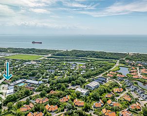 Entree van vakantiehuis ZE281 in groene omgeving van Zoutelande, Walcheren, Zeeland.