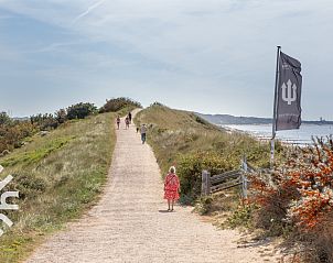 Uitzicht op de zee vanaf vakantiehuis ZE281 in Zoutelande, Walcheren, Zeeland.