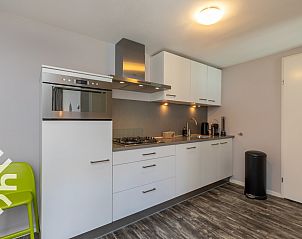 Zoutelande boulevard with flags, near vacation home ZE1323, Walcheren, Zeeland.