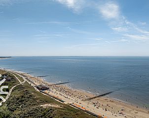 View of Zoutelande from the dike, near vacation home ZE1323, Walcheren for a picturesque landscape.