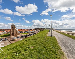Aerial view of coastline Zoutelande, near vacation home ZE1392, Walcheren.