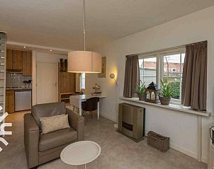 Living room with modern furnishing in vacation home ZE1392, Zoutelande, Walcheren.