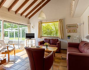 Luftaufnahme des Gebiets Zoutelande mit dem Ferienhaus ZE585 in Walcheren, Zeeland.