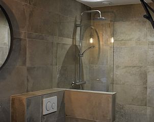 Modern shower in Holiday home in Vrouwenpolder, Walcheren, Zeeland with stylish finish.