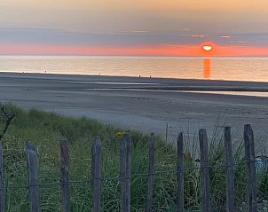 Breathtaking sunset at beach in Vrouwenpolder, Walcheren, Zeeland near Holiday Home.