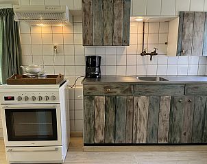 Kitchen in vacation home ZE120, Veere, Walcheren with rustic look.