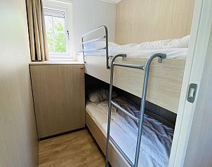 Slaapkamer met stapelbed in VZ235 Chalet Veere in Veere, Walcheren