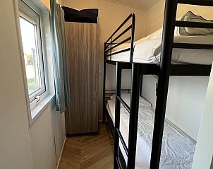 Bovenste bed van stapelbed in VZ627 Chalet Meliskerke, Zeeland