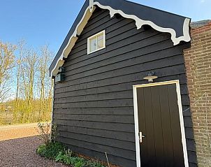 Karakteristieke gevel van Huisje in Middelburg, vakantieaccommodatie in Zeeland, Walcheren.