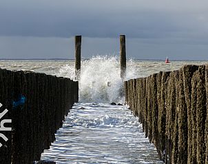 Uitzicht op zee nabij vakantiehuis ZE641 in Koudekerke-Dishoek, Walcheren.