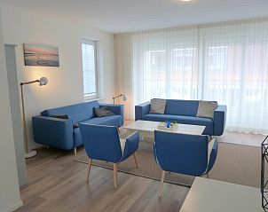 Stijlvolle woonkamer in VZ935 Vakantieappartement, Koudekerke Dishoek, Walcheren, Zeeland.