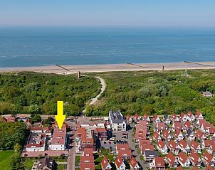 Luchtfoto van VZ935 Vakantieappartement, Koudekerke Dishoek, Zeeland.