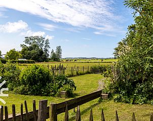 Blick auf grne Felder vom Ferienhaus ZE833, Buttinge, Walcheren, Zeeland.