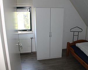 VZ967 Ferienhaus in Breskens, gemtliches Schlafzimmer mit Einzelbett in Zeeuws-Vlaanderen, Zeeland.