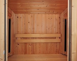 Enjoy relaxation in the luxurious sauna of Watervilla 9A Luxe in Cadzand-bad, Zeeuws-Vlaanderen, perfect for a restful vacation.