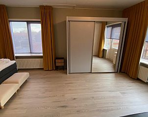 Bedroom with a view in VZ730 Holiday home Cadzand-Bad, Zeeuws-Vlaanderen.