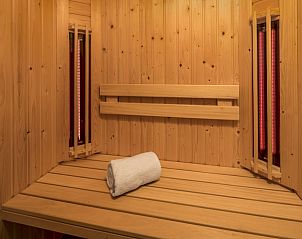 Relax in the luxurious sauna of Villa 8G Luxe, a vacation home in Cadzand-bad, Zeeuws-Vlaanderen, Zeeland.