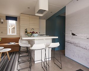 Stilvolle Inneneinrichtung von Mobil home Seagull, Ferienunterkunft in Goeree-Overflakkee.