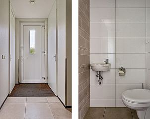 Gemtliches Wohnzimmer in Geschakelde woning in Ouddorp, Ferienhaus mit Blick auf die Natur in Ouddorp, Goeree-Overflakkee, Sdholland.