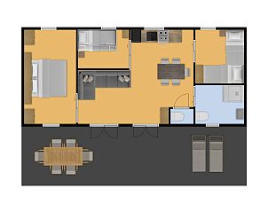 Guest house 6601159 - Fixed travel trailer Goeree-Overflakkee - Mobil home de Steenloper