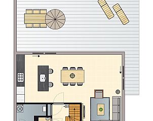 Unterkunft 6601166 - Bungalow Goeree-Overflakkee - Strand Resort Ouddorp Duin | 6-persoons villa - Zeeduin | 6E