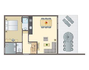 Beach Resort Ouddorp Duin, 6-Personen-Villa Zandduin in Ouddorp mit Reetdach und schner Terrasse, umgeben von Natur auf Goeree-Overflakkee.