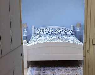 Comfortabele slaapkamer in Huisje in Goedereede, vakantieaccommodatie in Zuid-Holland.