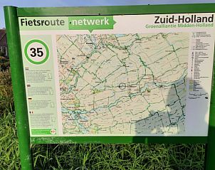 Fietsroutekaart nabij Vakantiehuis in Bergambacht, Groene Hart, Zuid-Holland.