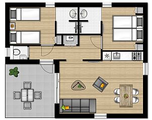 Unterkunft 6804165 - Ferienhaus Noordzeekust - Comfort 4