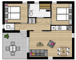 Unterkunft 6804166 - Ferienhaus Noordzeekust - Comfort 4 Wellness